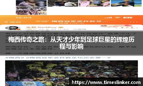 梅西传奇之路：从天才少年到足球巨星的辉煌历程与影响